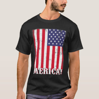 Camiseta 4 de julho de US American Flag Patriotic