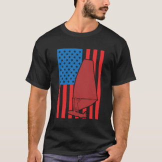 Camiseta 4 De Julho De Windsurfing Coach Sailinternamento