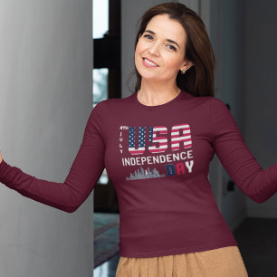 Camiseta 4 de julho - design do Dia da Independência dos EU