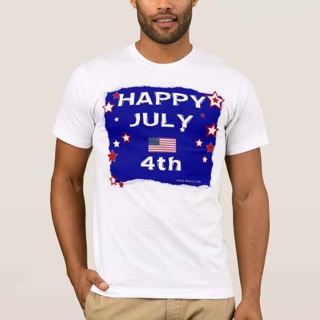 Camiseta 4 de julho (Dia da Independência) (Frente)