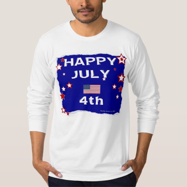 Camiseta 4 de julho (Dia da Independência) (Frente)