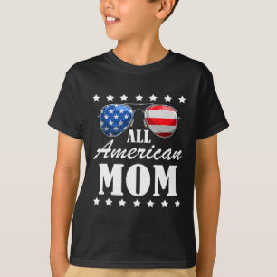 Camiseta 4 de julho Dia da Independência Mãe Americana Patr