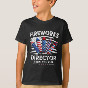 Camiseta 4 De Julho Diretor De Fogos De Artifício Eu Lhe Li