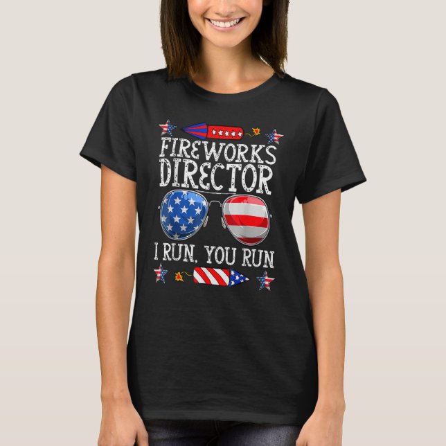 Camiseta 4 De Julho Diretor De Fogos De Artifício Eu Lhe Li (Frente)