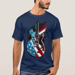 Camiseta 4 de julho do concerto guitarrista Festiv
