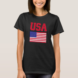 Camiseta 4 De Julho Dos Eua Bandeira 4 De Julho Roupa