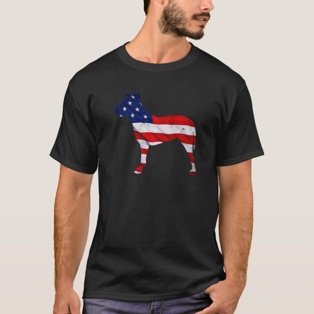 Camiseta 4 De Julho Dos Eua - Bandeira Americana - Touro So (Frente)