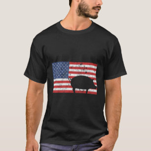 Camiseta 4 De Julho Dos Eua, Patriótico Agricultor De Fazen
