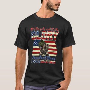 Camiseta 4 de Julho É a coragem e é a glória