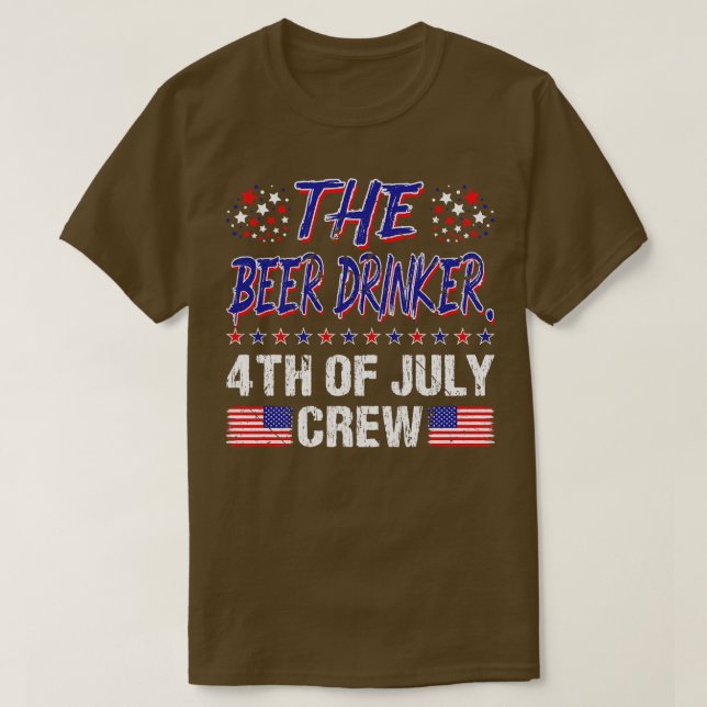 Camiseta 4 De Julho Equipe de Combinação Familiar 4 (Frente do Design)
