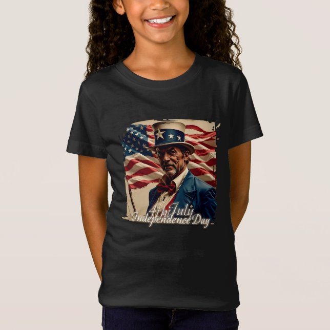 Camiseta 4 de julho - Espírito de Independência (Frente)