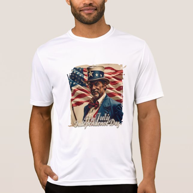 Camiseta 4 de Julho – Espírito de Independência (Frente)