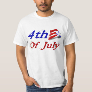 Camiseta 4 de julho Estrelas e Stripes T-Shirt