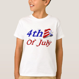 Camiseta 4 de julho Estrelas e Stripes T-Shirt