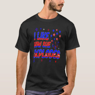 Camiseta 4 de julho Eu gosto de como ela explica homens mul