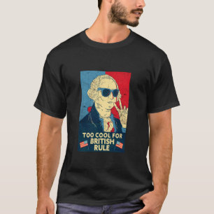 Camiseta 4 De Julho EUA George Washington Muito Legal Para