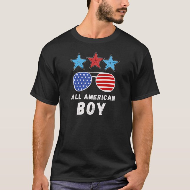 Camiseta 4 de julho, Família Matando Todos os Rapazes Ameri (Frente)