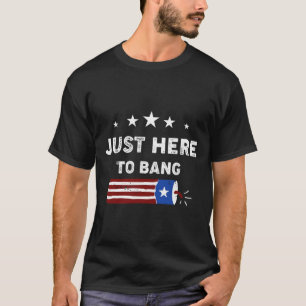 Camiseta 4 De Julho Fireworks Lover TeMen Graphic