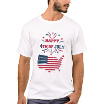 4 de julho fogos de artifício EUA Red White Bandei