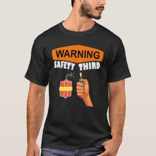 Camiseta 4 De Julho Fogos De Artifício Patrióticos Alerta S