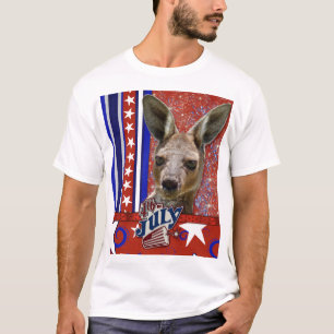 Camiseta 4 de julho foguete - canguru