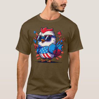 Camiseta 4 de julho Galinha