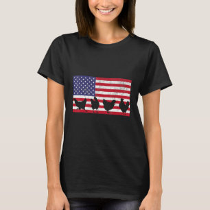 Camiseta 4 De Julho Galinha Fazenda Mãe Mulheres Meninas Eu