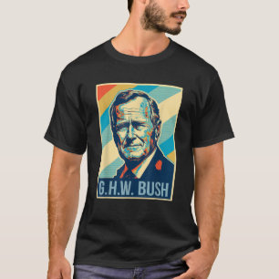 Camiseta 4 De Julho George H W Bush Presidente Retro Patrio