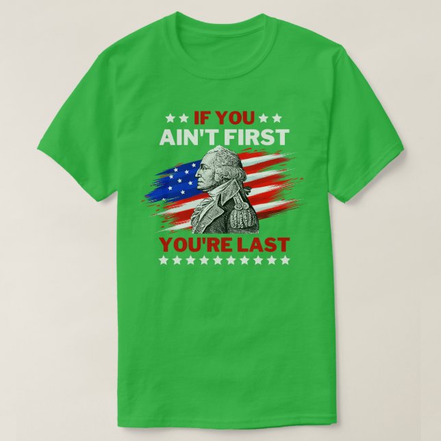 Camiseta 4 de julho George Washington 2 (Frente do Design)