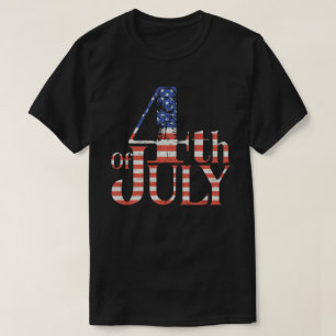 Camiseta 4 de julho George Washington Retro Patriótico