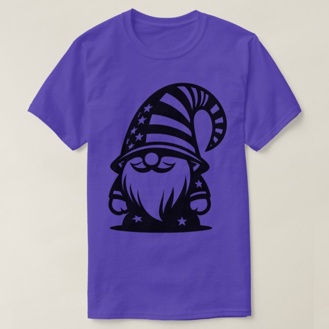 Camiseta 4 de julho Gnome (Frente do Design)