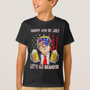 Camiseta 4 De Julho Go Beer Brandon Trump Beer Ameri