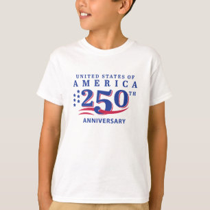 Camiseta 4 de Julho Golfer Júnior EUA 250º Aniversário