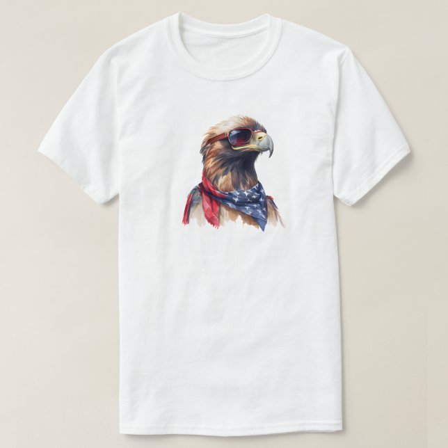 Camiseta 4 De Julho Hawk T-Shirt (Frente do Design)