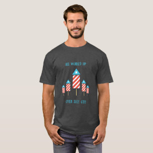 Camiseta 4 de julho homens ou mulheres engraçadas da camis