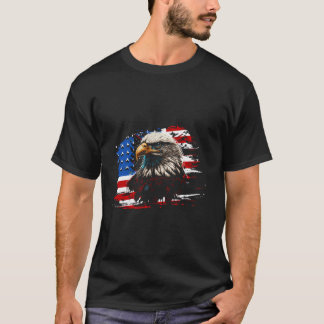 Camiseta 4 De Julho Independência Americana Patriótica Ea B