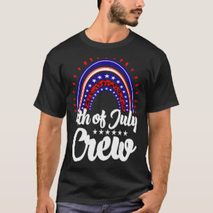 Camiseta 4 De Julho Independência Federal Da Tripulação Ame