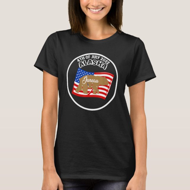 Camiseta 4 De Julho Juneau Alaska (Frente)