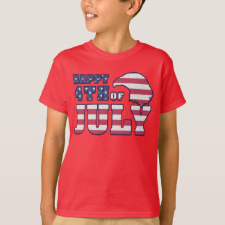 Camiseta 4 de julho Kids Red T shirt