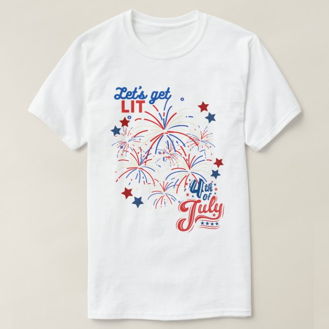 Camiseta 4 de julho - LIT (Frente do Design)