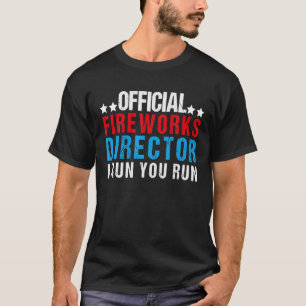 Camiseta 4 De Julho Men Fireworks Diretor Se Eu Lhe Dirigir