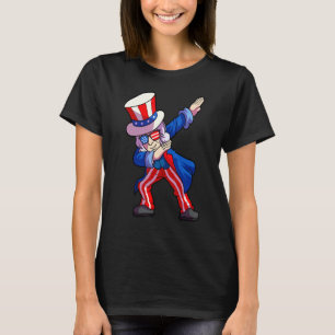Camiseta 4 De Julho Meninos Homens Abatidos Tio Sam