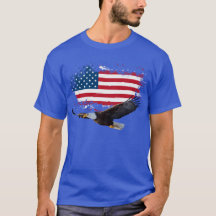 4 de julho Mens Blue T Shirt