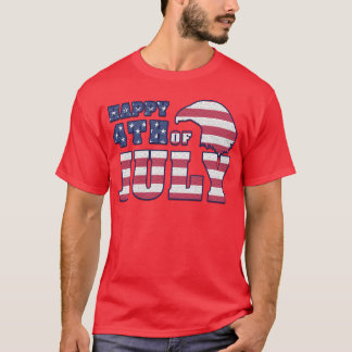 Camiseta 4 de julho Mens Red T shirt