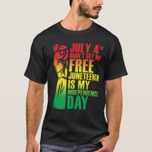 Camiseta 4 de julho não me libertou meu dia de independên