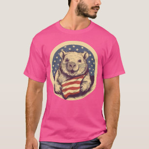 Camiseta 4 De Julho, Ong Flag Wombat