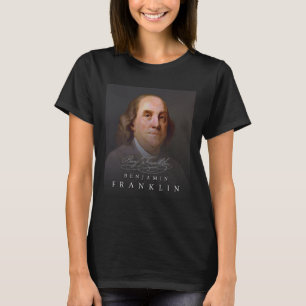 Camiseta 4 de julho Pai fundador Ben Benjamin Franklin Tee
