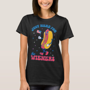 Camiseta 4 De Julho Para Homens Engraçados Aqui Para O Wein