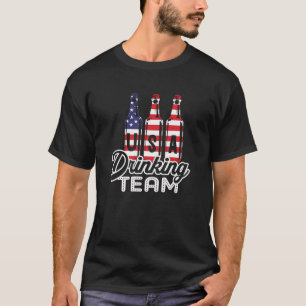 Camiseta 4 de julho para Homens Engraçados EUA Equipe Beben