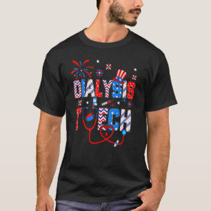 Camiseta 4 De Julho Para Mulheres Estetoscópio Técnico De D